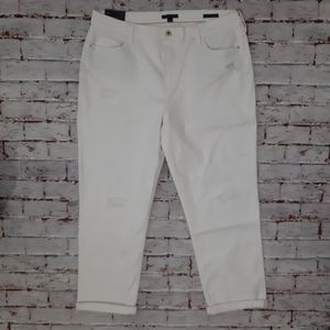 Tommy Hilfiger Boyfriend Midrise White Jea…